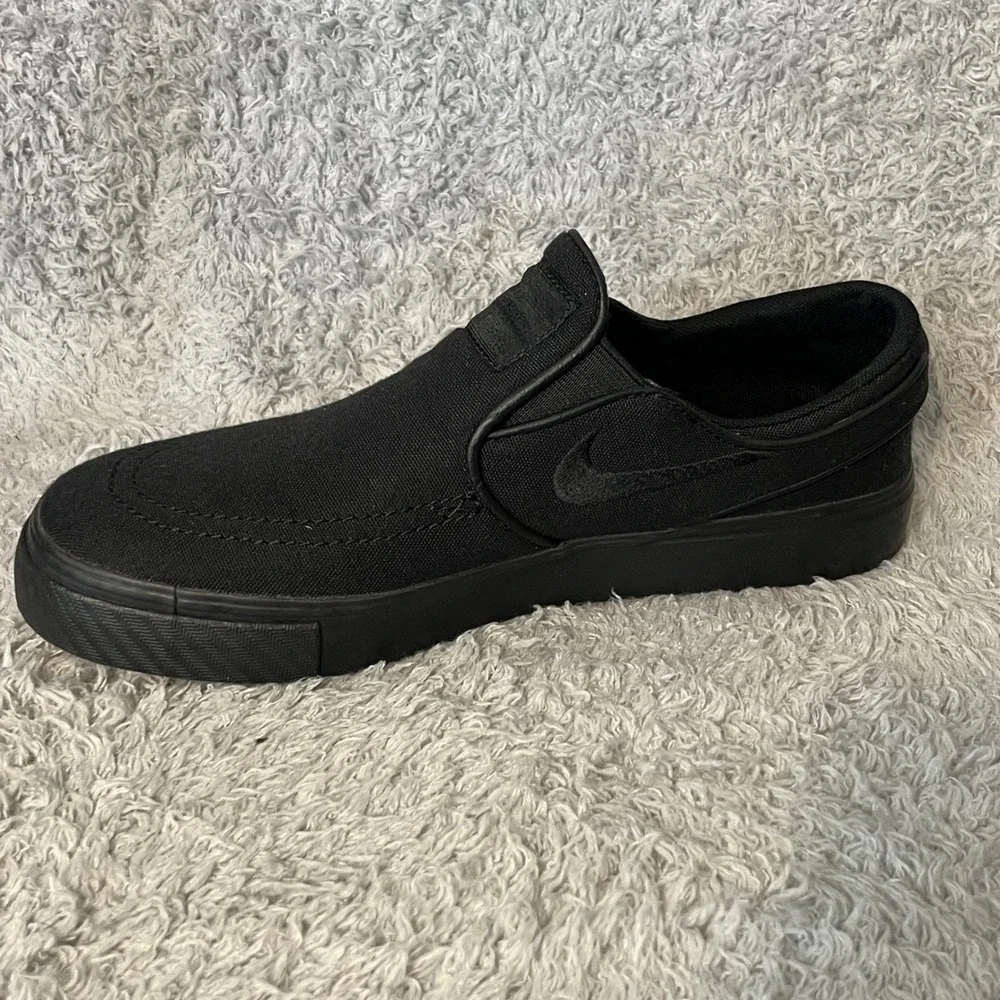 Nike SB Stefan Janoski Slip-On Black‎ 882988-010 Youth 5.5Y Canvas Skate Shoes